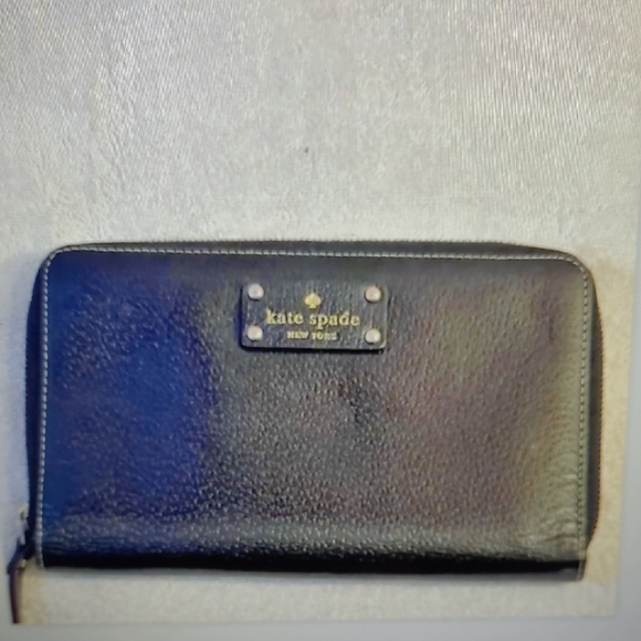 Kate Spade Planner Zip Around Organizer Leather Black 2016 Rare NWOT 9.5 X 6 - Picture 1 of 6
